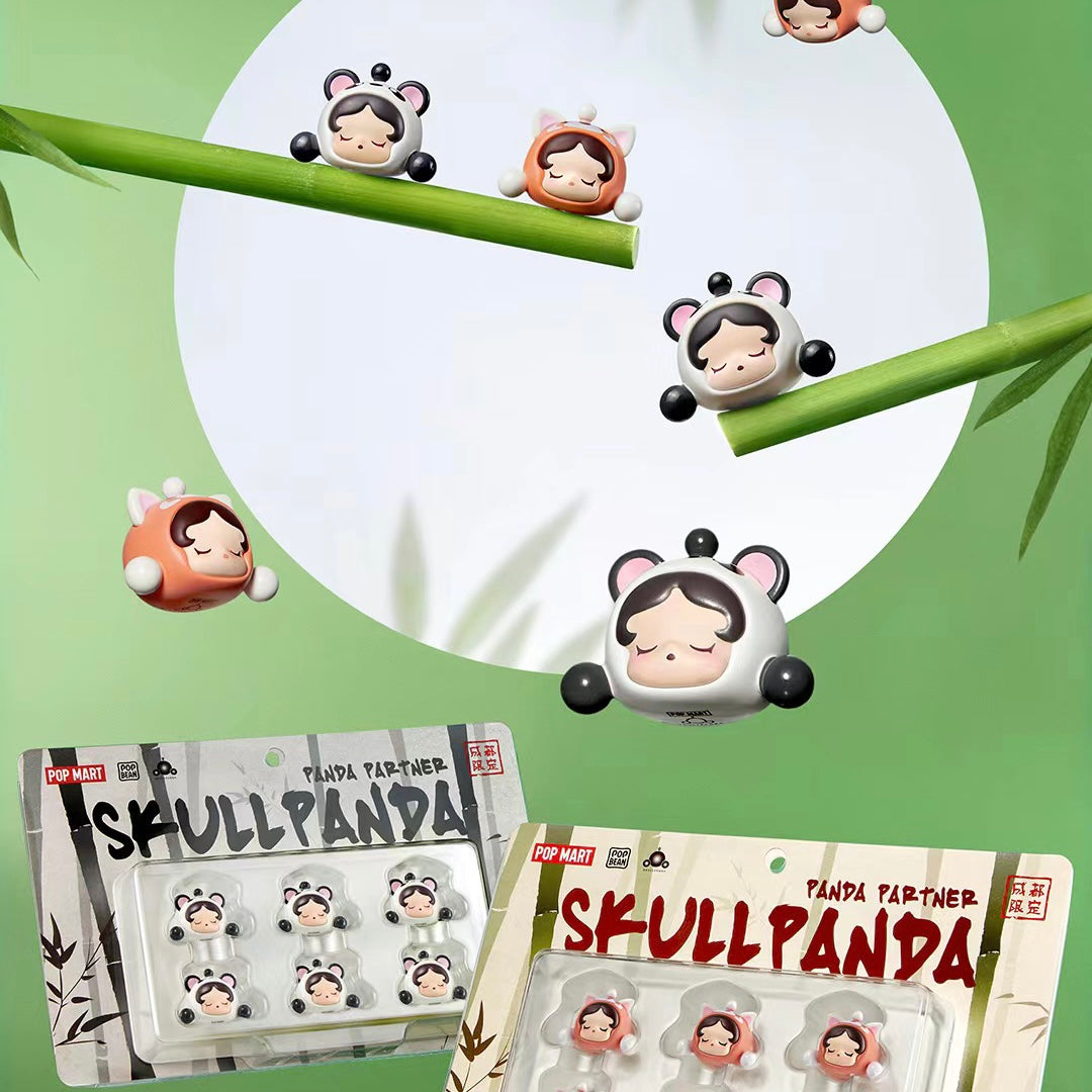 Skull Panda Pop Bean Panda Partner Set (Chengdu Limited Edition)